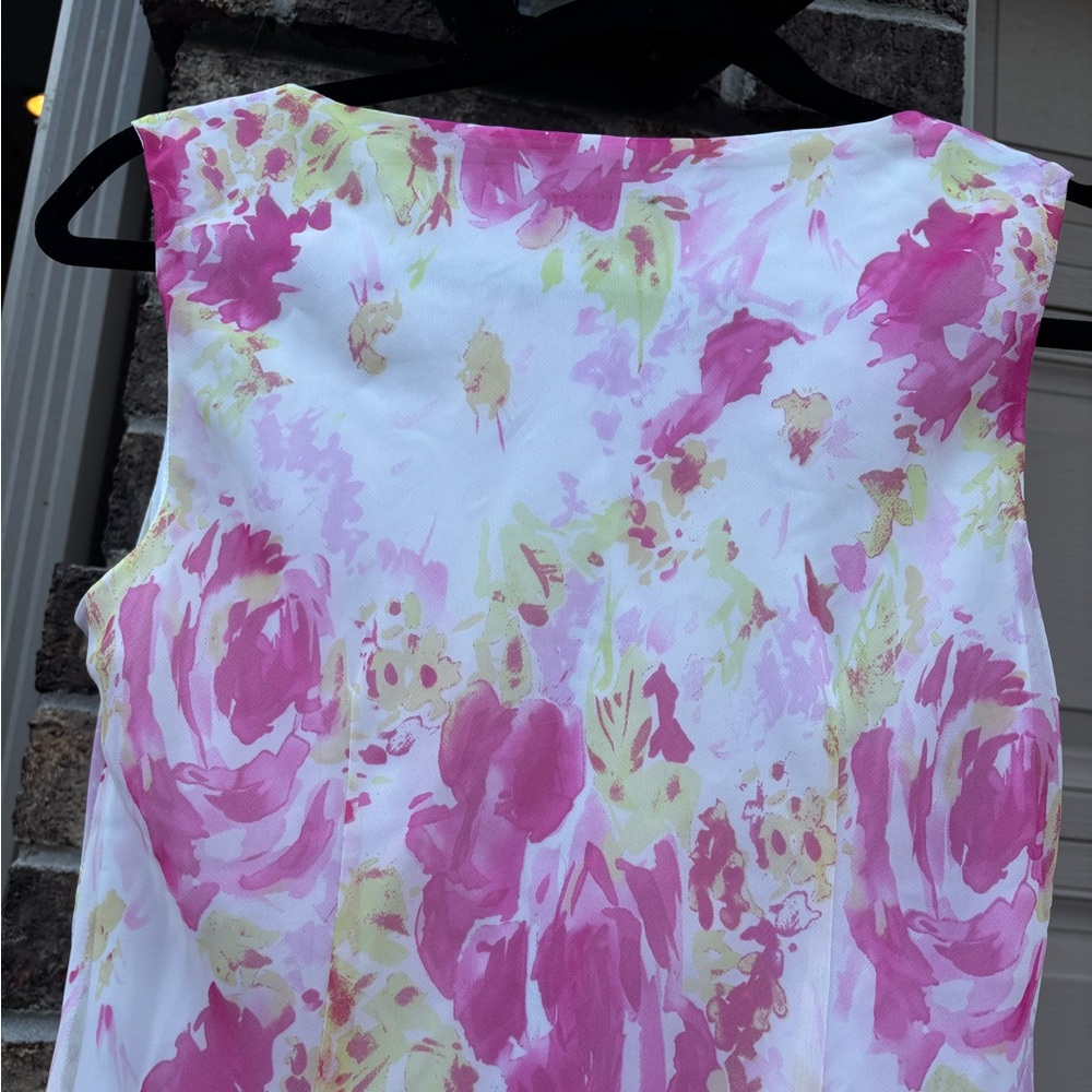 Y2K Scarlett Floral Fit & Flare Dress Pink White 5/6 - Picture 5 of 10